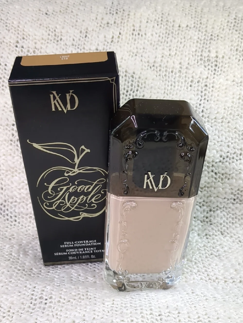 KVD Beauty Good Apple Full-Coverage Serum Foundation in Light(018), 30g/1.01oz